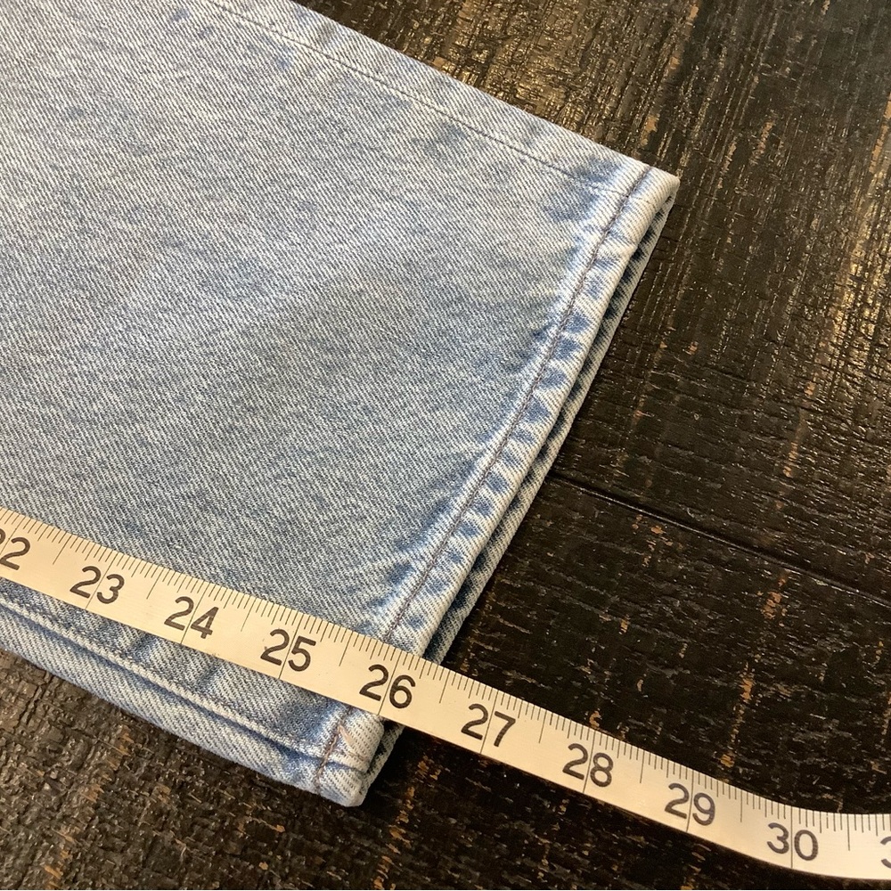 Express Light Blue Ankle Distressed Jeans - Picture 7 of 8